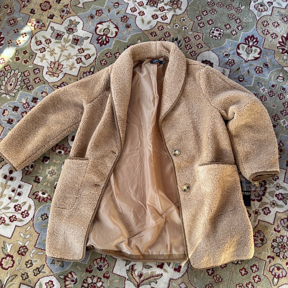 Polo by Ralph Lauren Women's Tan fleece Jacket